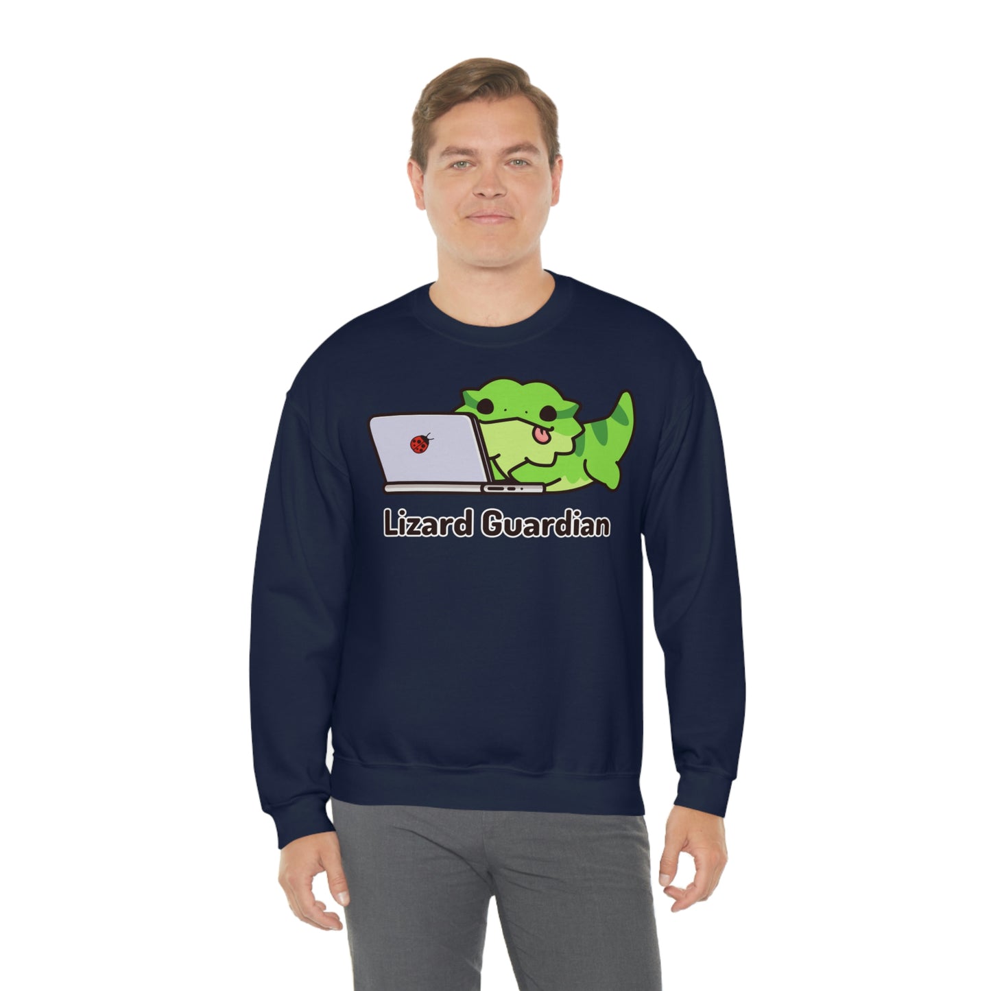 Laptop Lizard Crewneck Sweatshirt {Unisex - Front Print}