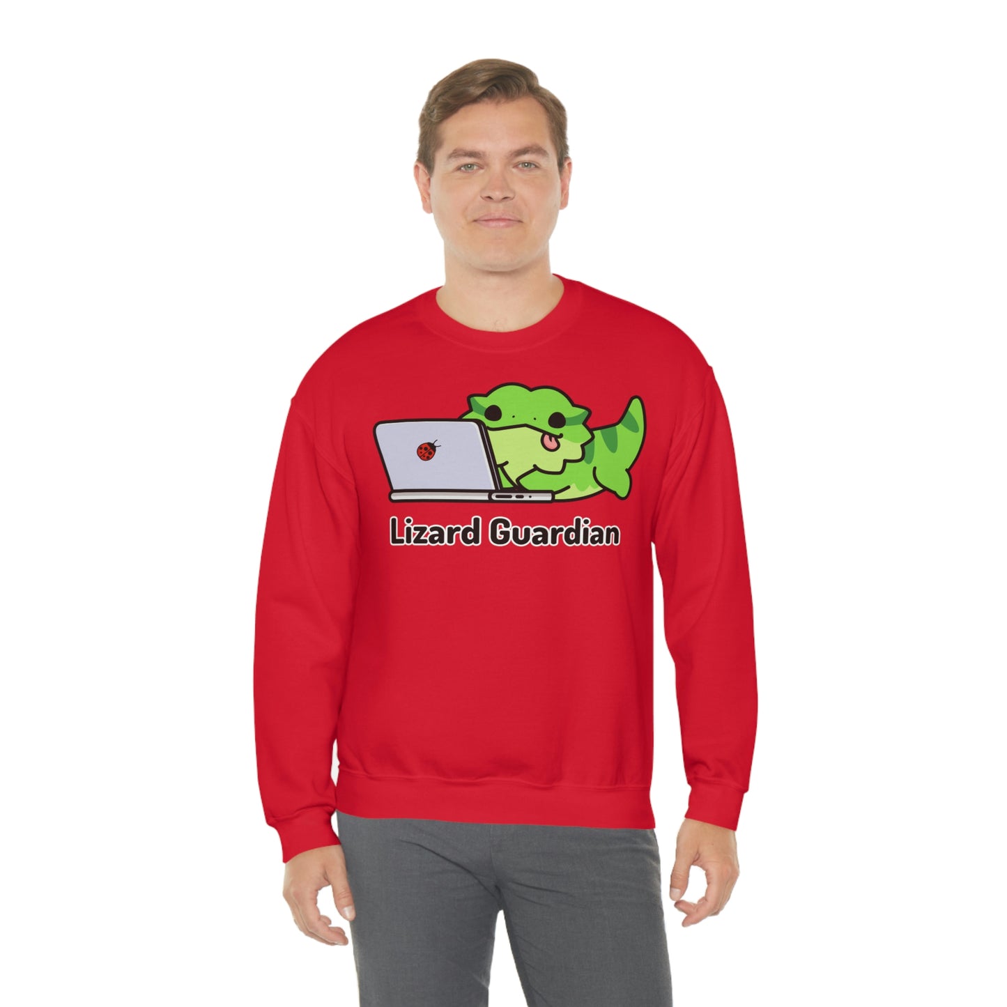 Laptop Lizard Crewneck Sweatshirt {Unisex - Front Print}