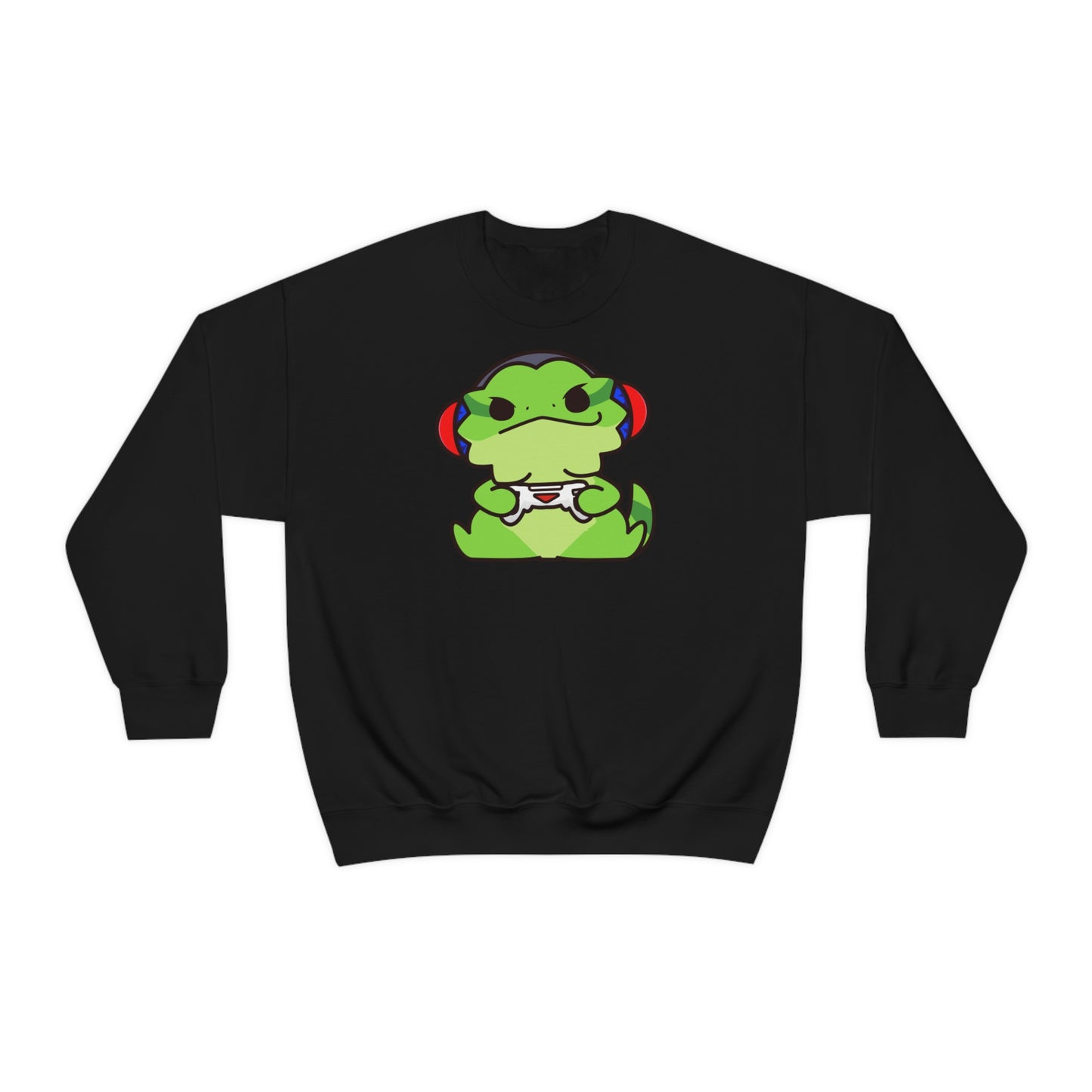 Gamer Lizard Crewneck Sweatshirt {Unisex - Front & Back Print}